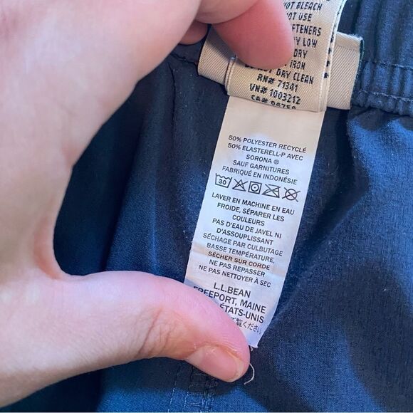 L.L. Bean Multisport Shorts men's xxl navy blue athletic drawstring - Picture 15 of 15